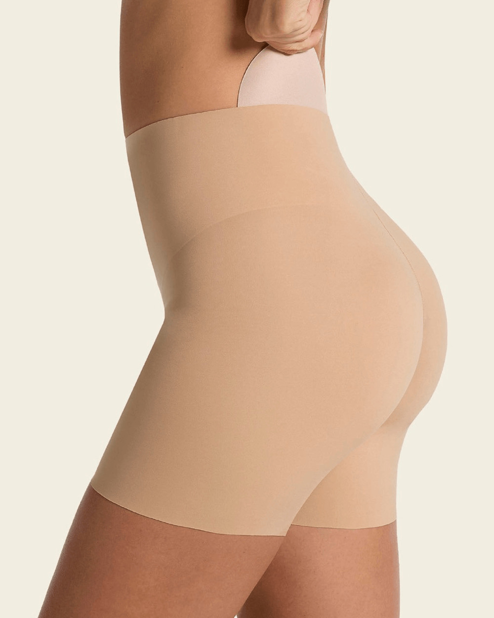 Leonisa Undetectable Padded Instant Butt Lift Shaper Short Natural Beige Large